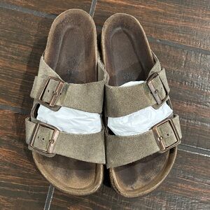 Birkenstock Arizona Soft Footbed Double-Buckle Slide Sandals